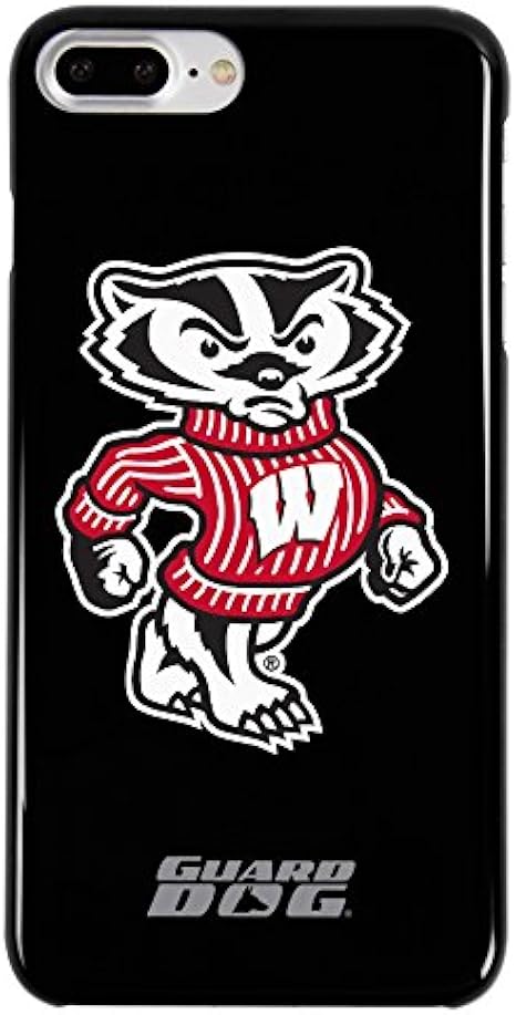 Amazon Com Guard Dog Collegiate Classic Case For Iphone 7 Plus 8 Plus Wisconsin Badgers Black Sports Outdoors