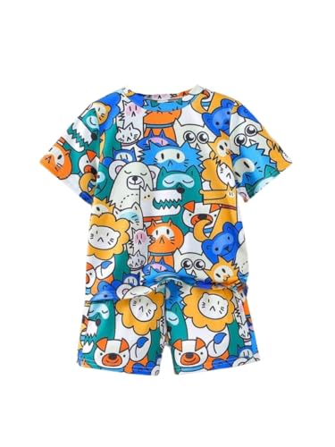 Image of THIIYA KIDS Boys Cotton Co-Ord Set | Printed T-Shirt & Shorts | Soft Comfortable Summer Wear for Kids