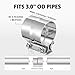 EVIL ENERGY 3.0'' Exhaust Clamp, Lap Joint Band Clamp Stainless Steel for Pipes, Mufflers, Catalytic Converters (1PCS, 3.0 inch)