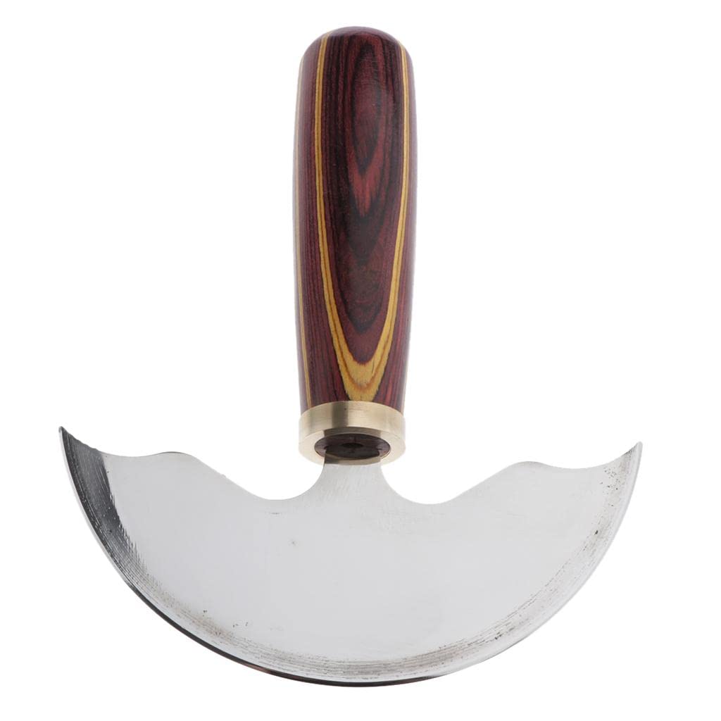 CALANDIS Steel Half Moon Leather Cutting Knife Leather Cutter Edge Skiving Tool Big-image-19