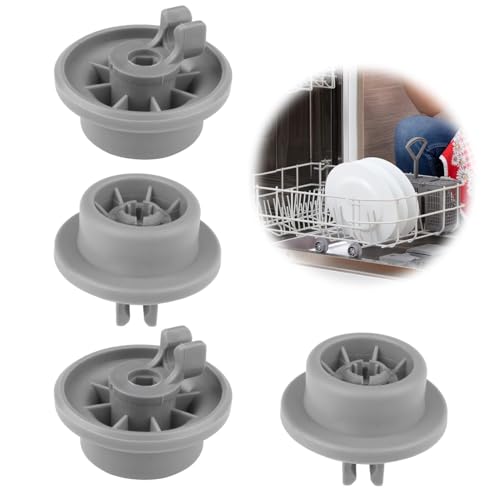 4Er Set Korbrollen Geschirrspüler Spülmaschine, Spülmaschinenräder, Unterkorbrollen, Spülmaschinen-Rollen, kompatibel mit Viele Gängige Bosch Siemens Neff und Beko Geschirrspüler