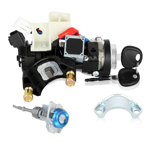 81905-F2230 Ignition Lock Cylinder Housing Assembly with Door Lock for Hyundai Elantra 2017-2020, with 2 Keys, Replaces 81910-F2130 81900-F2H00 81970-F2B00, High-Durability Ignition Switch Kit