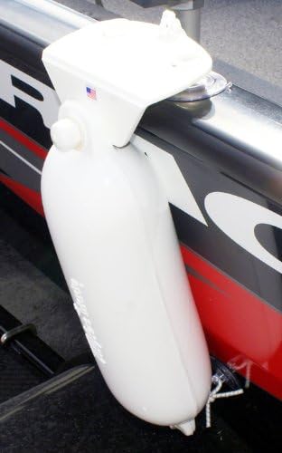 AKUA No Rope/NoCleat Inflatable Fender and Mount for Small Aluminum Fishing Boats