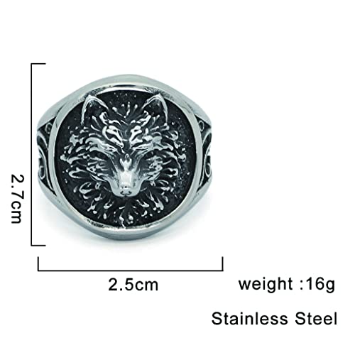 Bague de loup pour homme look biker et viking au quotidien