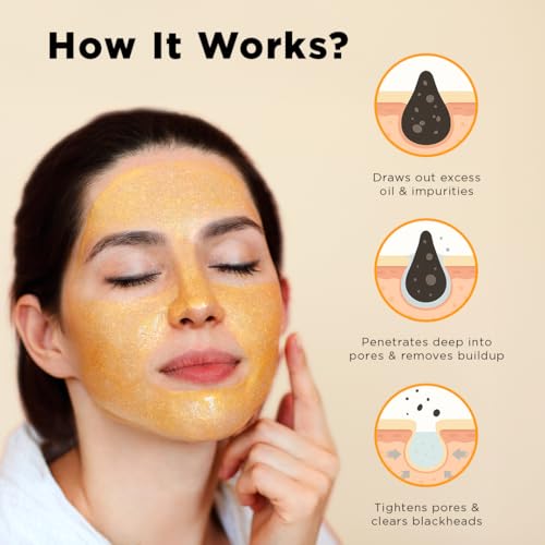 Image of Orgatre 24k Gold Dust Peel Off Mask | Glowing Skin & hydrating, Boosts Collagen and Restoring Skin Radiance | For All Skin Types | For Men & Women | 100ml