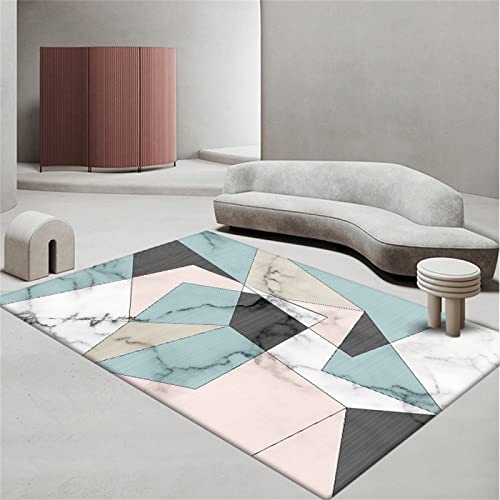 Orientteppich Auto Teppiche Blau, Modern, Geometrisch, Wohnzimmer, Schlafzimmer, Essbereich,...