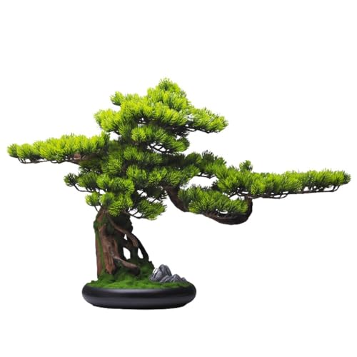 Bonsái artificial de pino para decoración interior sin riego ni caídas de hojas 2