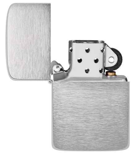 Zippo 1941 Replica - Mechero de metal recargable, acabado Brushed Chrome de color cromo 5
