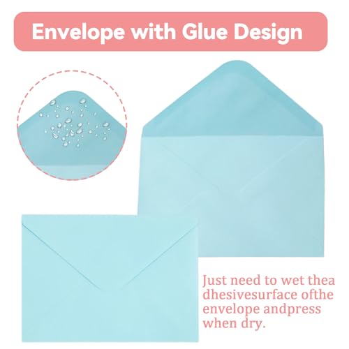 100 Stück Briefumschläge Umschläge mit Nassklebung 120 g/m² DIN B6 Briefumschlag Kuvert Briefkuverts Briefhüllen Papier für Grußkarten, Hochzeit Einladung, Geburtstagskarten Briefkuvert