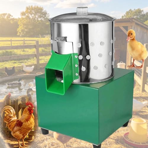 Foto von Geflügelrupfmaschine für Huhn Rupfmaschine Automatisch Huhn Türkei Ente Vögel Entfedern Rupfen Edelstahl Hühnerrupfmaschine Elektrische Nassrupfmaschine Enten Gänse