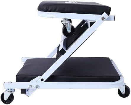 Mechanic Creeper Seat 36" Creeper Low Profile Garage Creepers, 6 Wheels Heavy Duty Automotive Creepers Car Repair Tool Mechanic, Workshop Equipment Garage Stool Rolling Seat Mobile Work