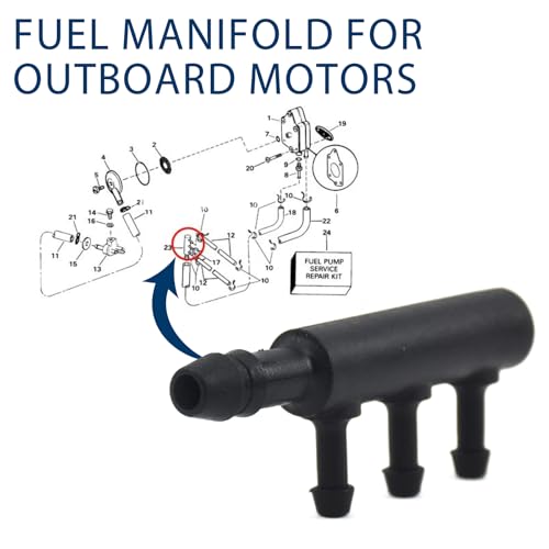395540 Fuel Manifold Fit for Johnson Evinrude Replace Part Number 5004610