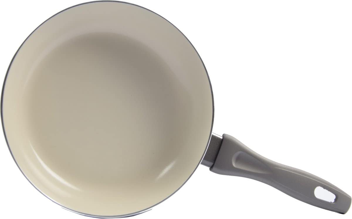 Poêle à frire 24cm anti-aanbaklaag grise antiadhésive pour cuisson sans matière grasse