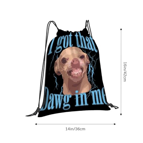 Chihuahua Funny Meme Drawstring Bags For Sports2