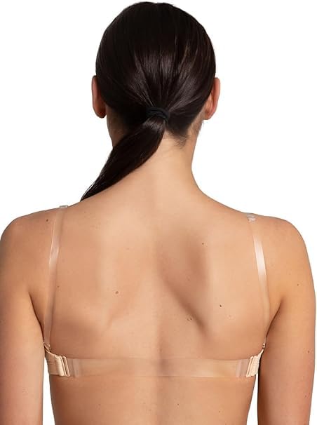 RClear Bra Straps, 2 Pairs Invisible Bra Straps Non-slip Transparent Bra Straps 12 MM Thin TPU Straps Dance Bra Clear Straps Adjustable Clear Shoulder Straps Replacement for Women-image-43