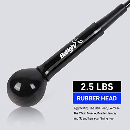 Balight Golf Swing Trainer Aid And Correction For Strength Grip Tempo & Flexibility Training Suit For Indoor Practice Chipping Hitting Golf Accessories (40 Inches, Black) #TOP3