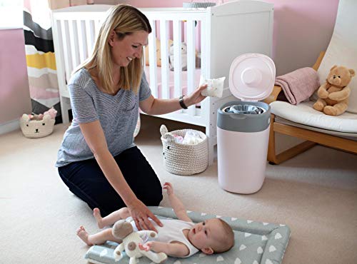 Tommee Tippee Sangenic Sistema avanzado para desechar pañales Twist & Click, Rosa - imagen 9