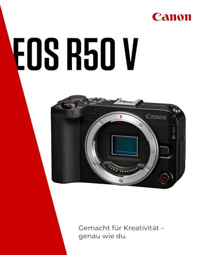 Canon EOS R50 V Spiegelreflexkamera – Vlog-Kamera mit Gehäuse