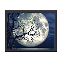 Amazon.co.jp: 木々のある満月の夜 絵画 絵 暗くて不気味な