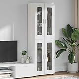 Homgoday Wei?e Holzwerkstoff-Schrank | Moderner Wohnraum-Design | Innenraum | Wohnzimmer & Homeoffice 3397904