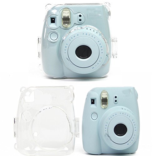 Capa transparente e alça de ombro ajustável para Fujifilm Instax Mini 8+ 9