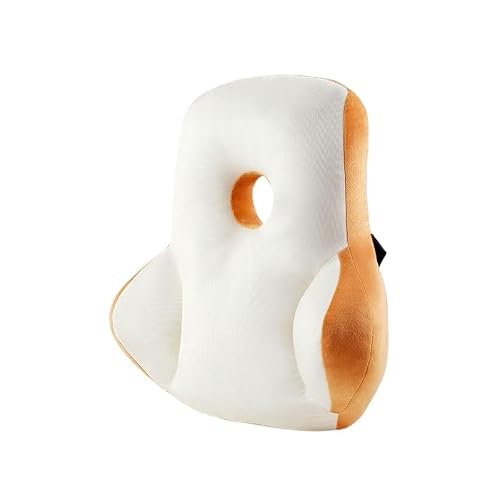 DKIUGL Soft Suede Backrest Lumbar Support Pad Office Chair Long mterm Sitting Pillow
