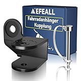 EFEALL Fahrradanhänger Kupplung für Qeridoo Fahrradanhänger, Stabile Fahrrad Anhängerkupplung mit Sicherheitsstift, Fahrradkupplung für Qeridoo Hundeanhänger, Kinderanhänger