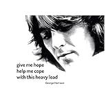 AMERICAN LUXURY GIFTS George Harrison Wall Art Poster, Inspirational Music Silhouette, Unframed - 8x10