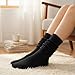 Women's Premium Retro Slouchy Socks Soft Cotton Blend, Cushioned Crew For Sneakers, Boots & Casual Fashion
