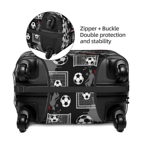 Soccer Football Travel Luggage Cover Suitcase Protector Washable Baggage Covers Fits 18-30 Inch Casesmall4