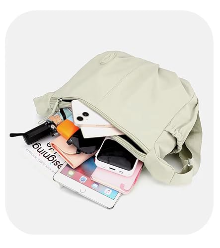 Image of WildHorn Nylon Sling Bag for Women | Lightweight Crossbody Shoulder Bag with Zipper Closure & Adjustable Strap | Casual Travel Handbag for Daily Use | Ethically Crafted