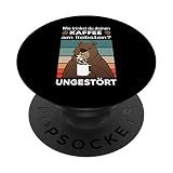 Kaffee Filterkaffee Koffein Job Beruf Bär PopSockets mit austauschbarem PopGrip