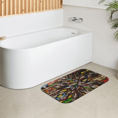 Tapete de baño de tierra de diatomeas antideslizante alfombrilla ducha 19.7x31.5 5