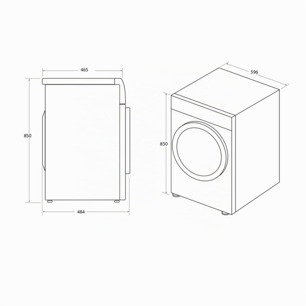 Suszarka CSO4 H7A2DE-S Candy slim heat pump