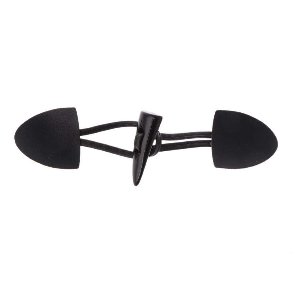 Kowaku 4 Paires De Duffle Coat Boutons Attaches Corne Bascule Pardessus Décor Couture, Noir