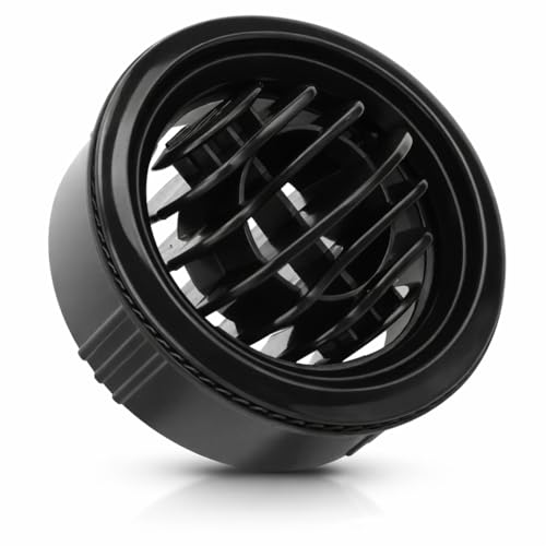 Yuecoom Car Round Air Vent, Round Air Vent, 3mm/2.5in Dashboard Air Conditioning Deflector, A/C Vent Exhaust Outlet Grille for RVs Buses Boats