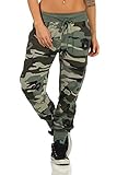 Danaest Damen Freizeithose Camouflage Sporthose (359) (S, Armee)