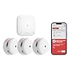 X-Sense Détecteur de Fumée Connecté, Kit de Sécurité pour la Maison avec SBS50 Station de Base, Conforme à la Norme EN14604, Compatible avec l'Appli X-Sense Home Security, FS31