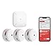 X-Sense Détecteur de Fumée Connecté, Kit de Sécurité pour la Maison avec SBS50 Station de Base, Conforme à la Norme EN14604, Compatible avec l'Appli X-Sense Home Security, FS31