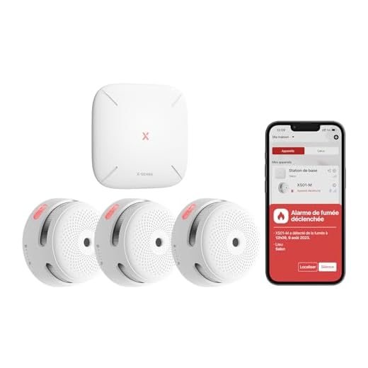 X-Sense Détecteur de Fumée Connecté, Kit de Sécurité pour la Maison avec SBS50 Station de Base, Conforme à la Norme EN14604, Compatible avec l'Appli X-Sense Home Security, FS31