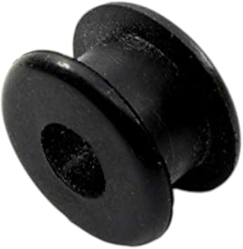 Rubber Grommet Fits 7/16" Hole - 1/4" Thick Panel - has 1/4" Center Hole - Protects Wires, Shafts and Tubing - Dampens Vibration - Buna-N-Rubber - 6 Pack