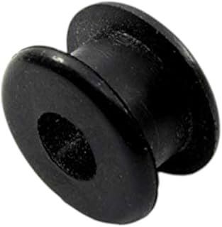 Rubber Grommet Fits 7/16" Hole - 1/4" Thick Panel - has 1/4" Center Hole - Protects Wires, Shafts and Tubing - Dampens Vibration - Buna-N-Rubber - 6 Pack
