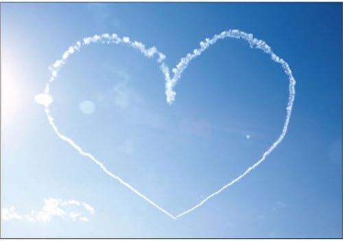 Amazon ピンナップ ポストカード ハートの飛行機雲 Lp543 ポストカード 絵柄付はがき 文房具 オフィス用品