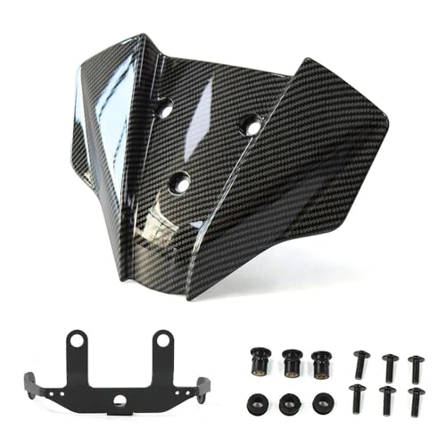 Carénage avant pare-brise moto déviateur de vent Duke 790 890 look carbone