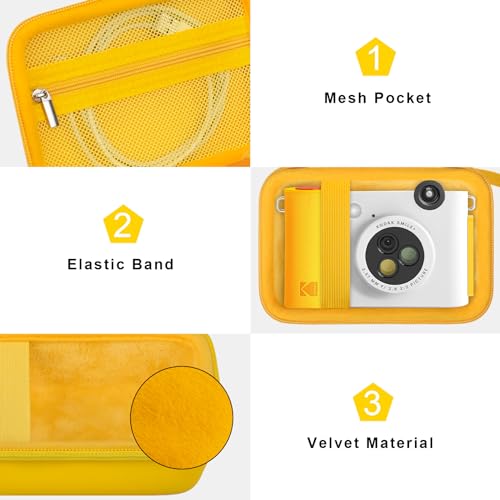 Estuche para cámara Kodak Smile+ color amarillo miniatura 5