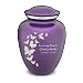 GetUrns Adult Embrace Butterfly Cremation Urn with Custom Engraving Purple