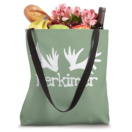 Herkimer New York Rustic Moose Antlers Upstate Ruggard Camp Tote Bag