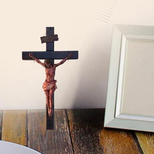Genérico Crucifixo de Parede, Arte de Parede Cristã Realista para Meditação - Crucifixo Sangrento da