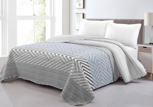 DECODEKO Colcha Bouti para Verano y Entretiempo 100% Poliéster, Suave y Transpirable - Variedad de Diseños y Tamaños (Modelo 8, Cama 90cm sin Cojin)