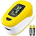Produktbild Pulsoxymeter Finger Puls Oximeter OLED Messgerät Sauerstoff Blut Sauerstoffsättigung SpO2 Pulsoximeter Inklusive Trageschlaufe und Batterien Fingerpulsoximeter